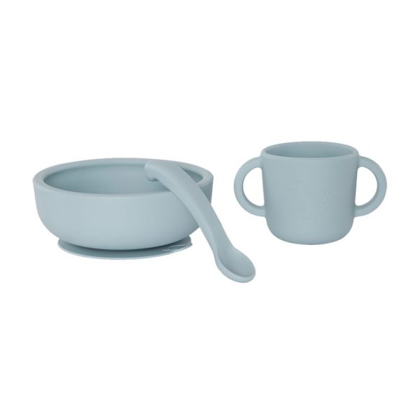 Set bol + taza + cuchara cielo