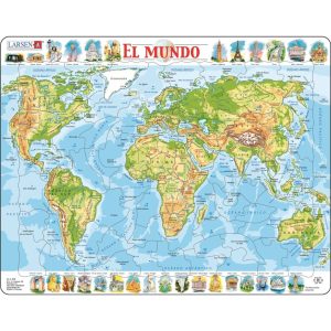 MAPA Mundo físico castellano