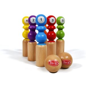 Juego bolos de madera