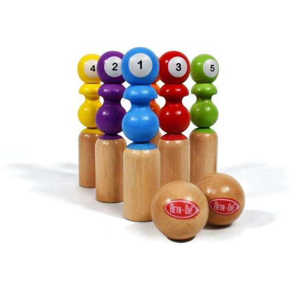 Juego bolos de madera