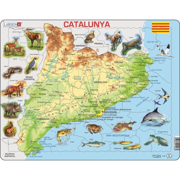 MAPA Catalunya Física