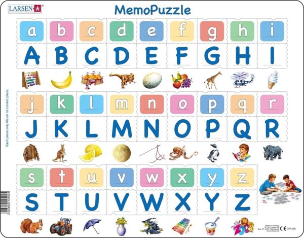 MemoPuzzle letras imágenes Inglés