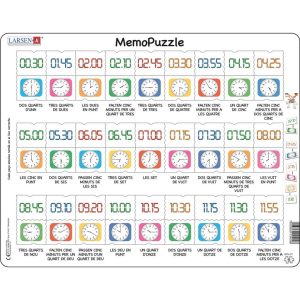 MemoPuzzle Reloj en catalán