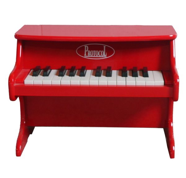 Piano pequeño rojo