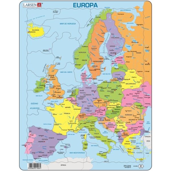 Mapa Europa Política castellano