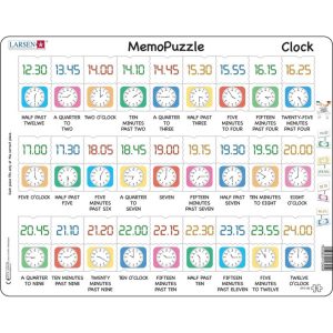 MemoPuzzle Reloj en inglés