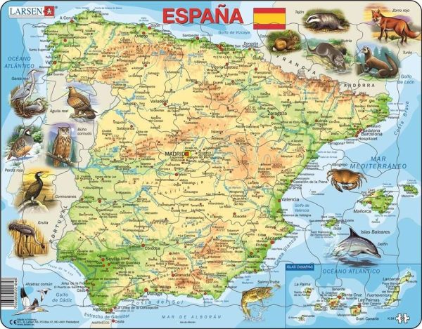 Mapa España Física