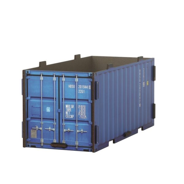 Caja contenedor grande azul